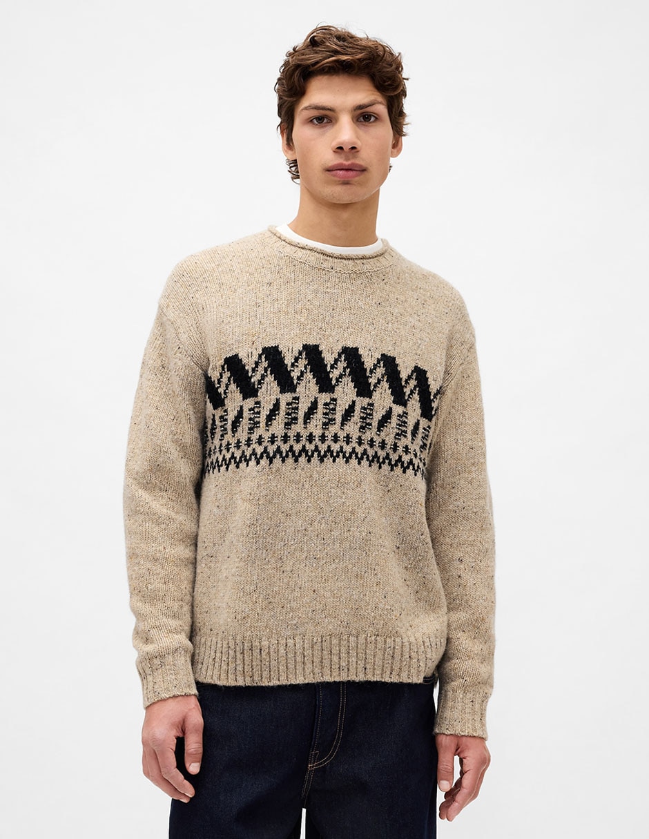 Suéter cuello redondo para hombre
