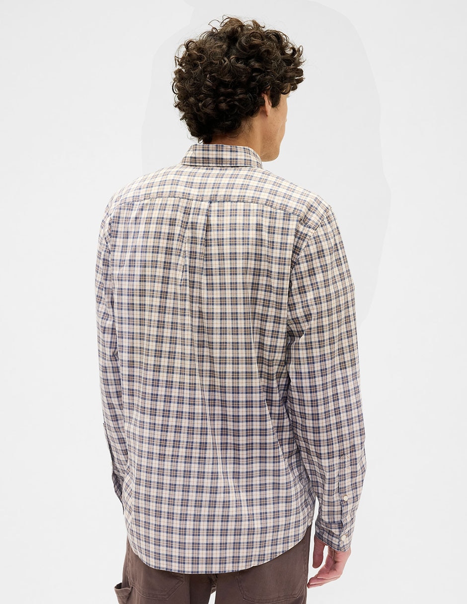 Camisa casual de algodón manga larga para hombre 2