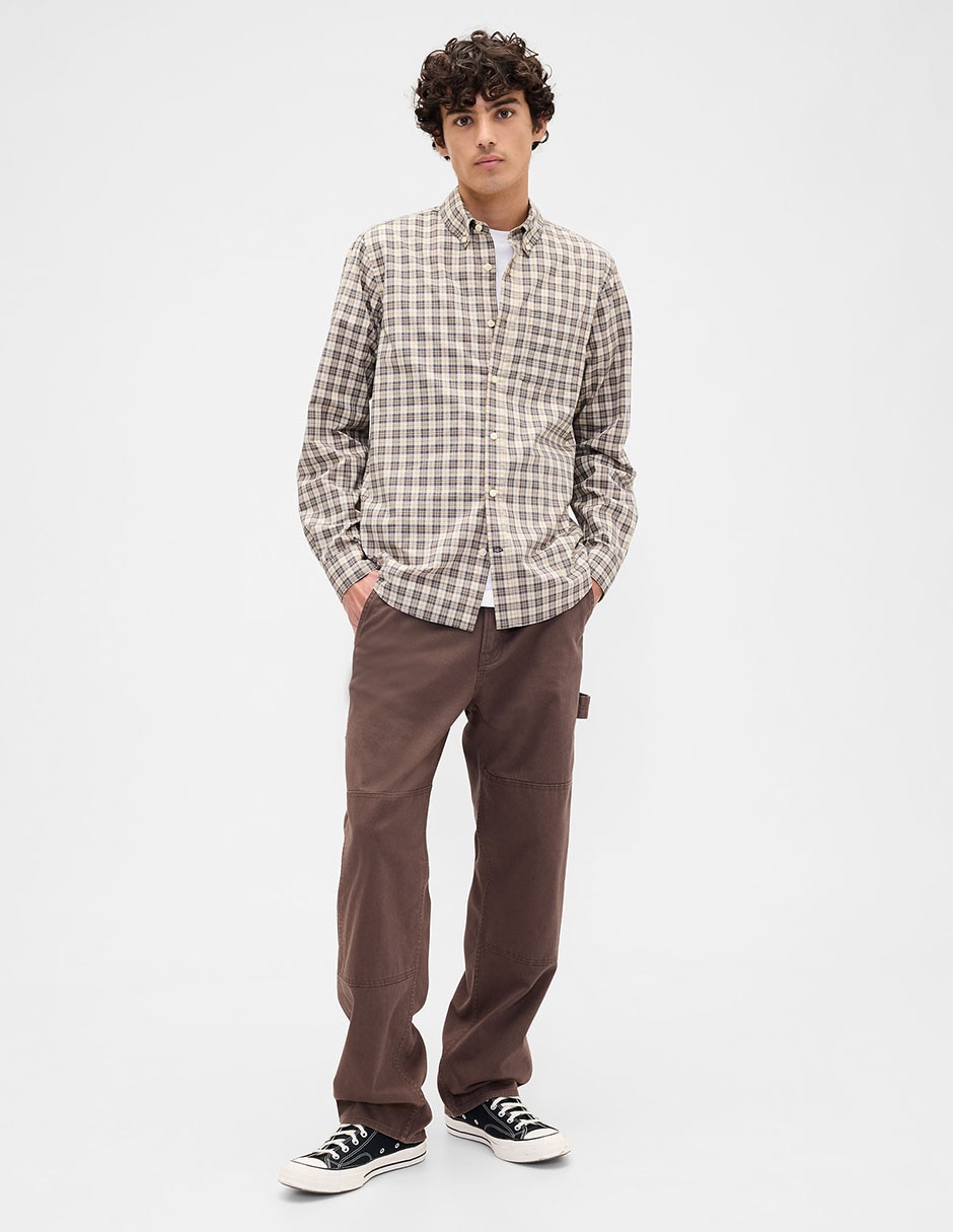 Camisa casual de algodón manga larga para hombre 3