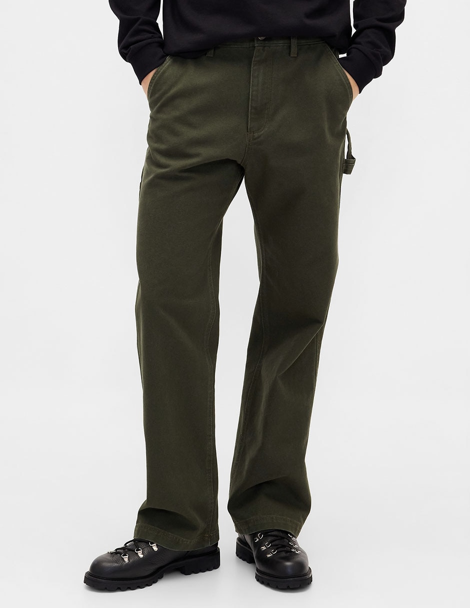 Pantalón recto de algodón para hombre 2
