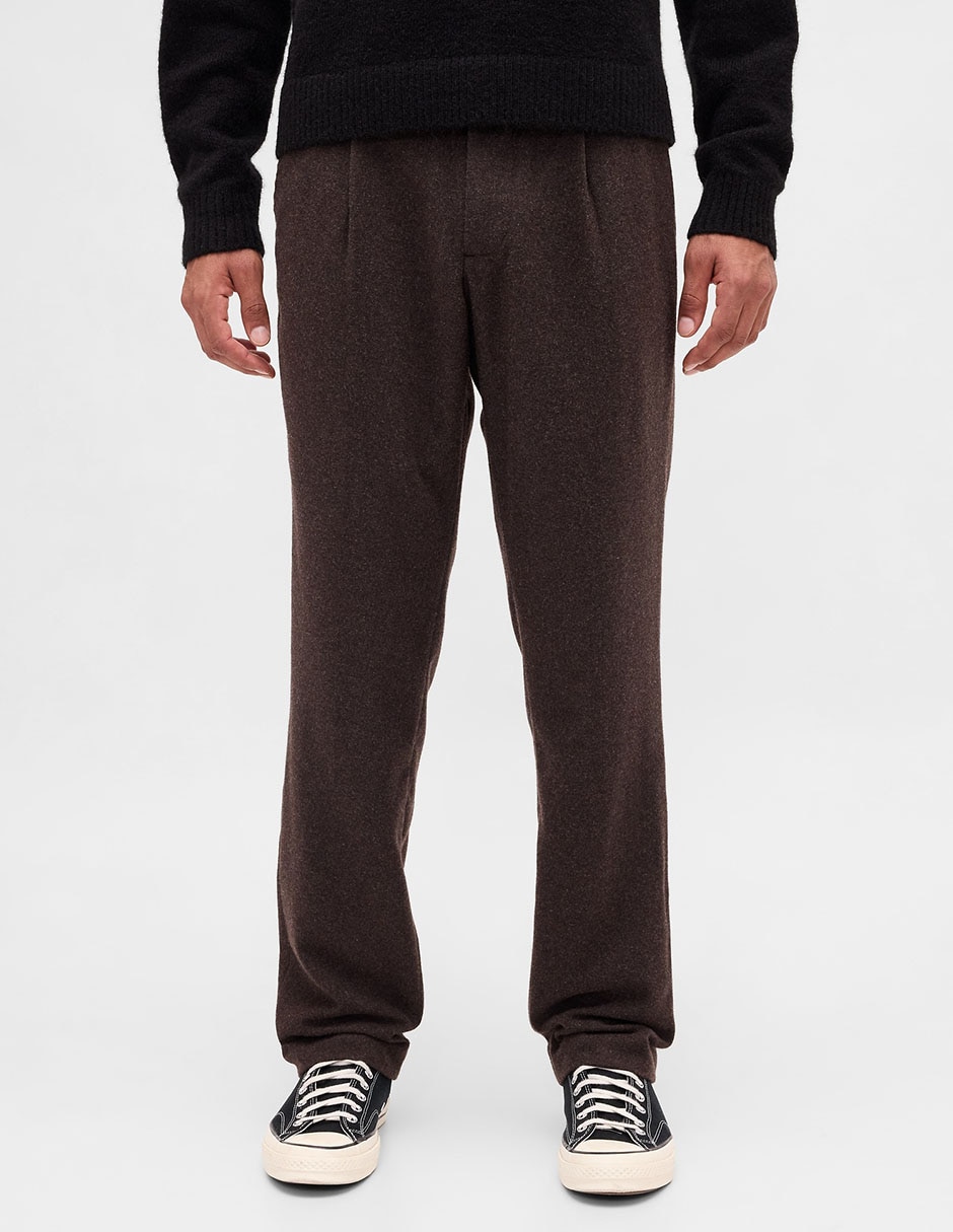 Pantalón business casual recto de lana para hombre 2