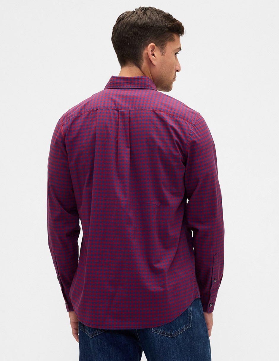 Camisa casual de algodón manga larga para hombre 2