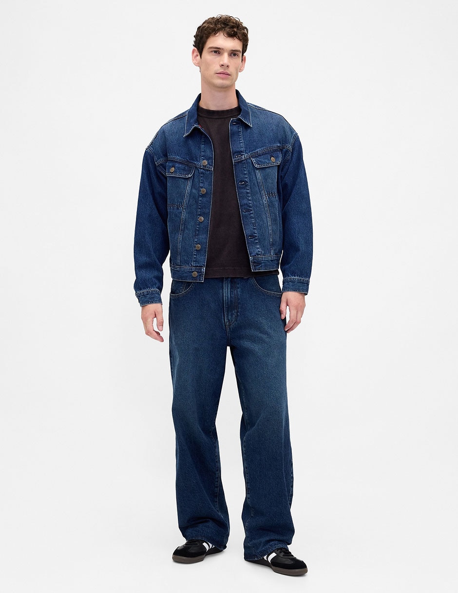 Chamarra denim de mezclilla GAP X Stranger Things con bolsillos para hombre 3