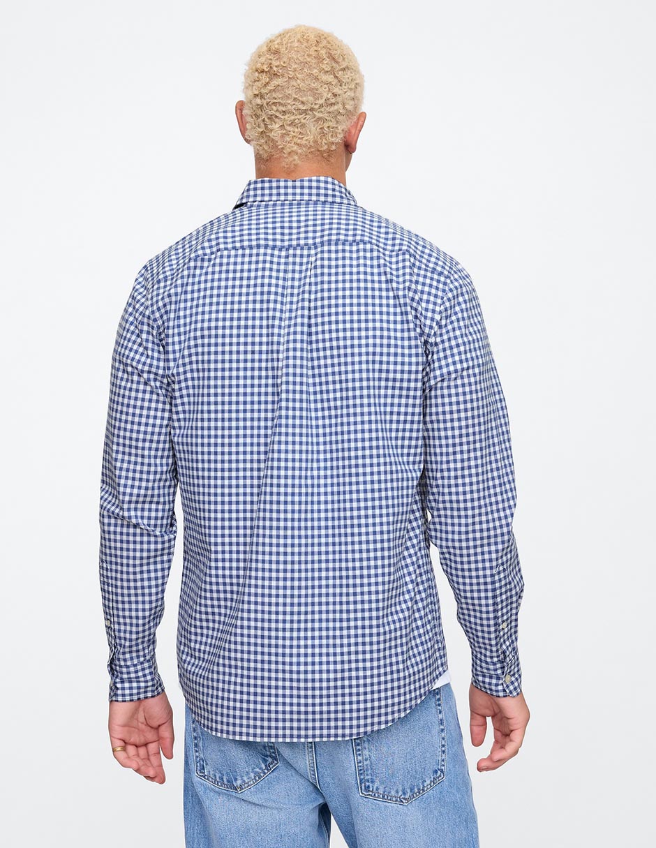 Camisa casual de algodón manga larga para hombre 2