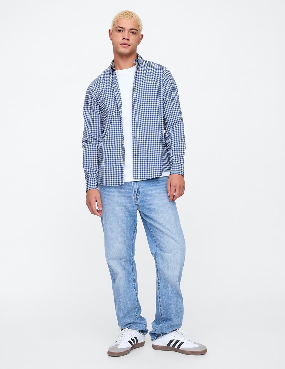 Camisa casual de algodón manga larga para hombre 3