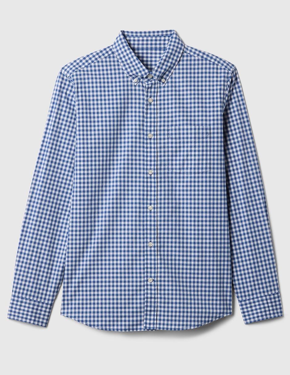 Camisa casual de algodón manga larga para hombre 5