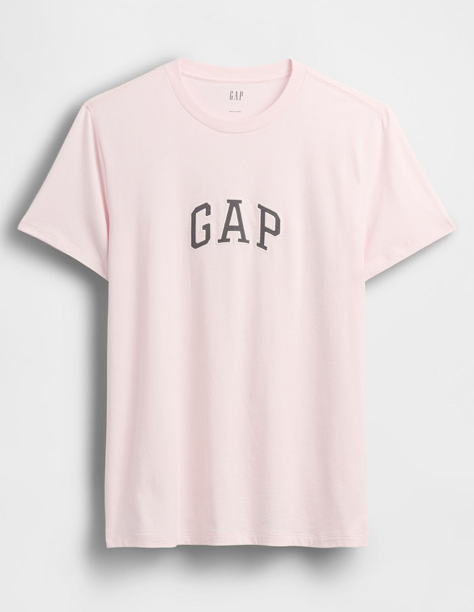 PLAYERA GAP 570044F LOG, G, ROSA CLARO