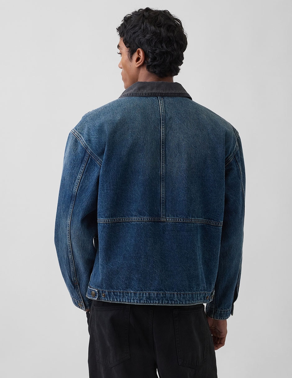 Chamarra denim de mezclilla para hombre 2