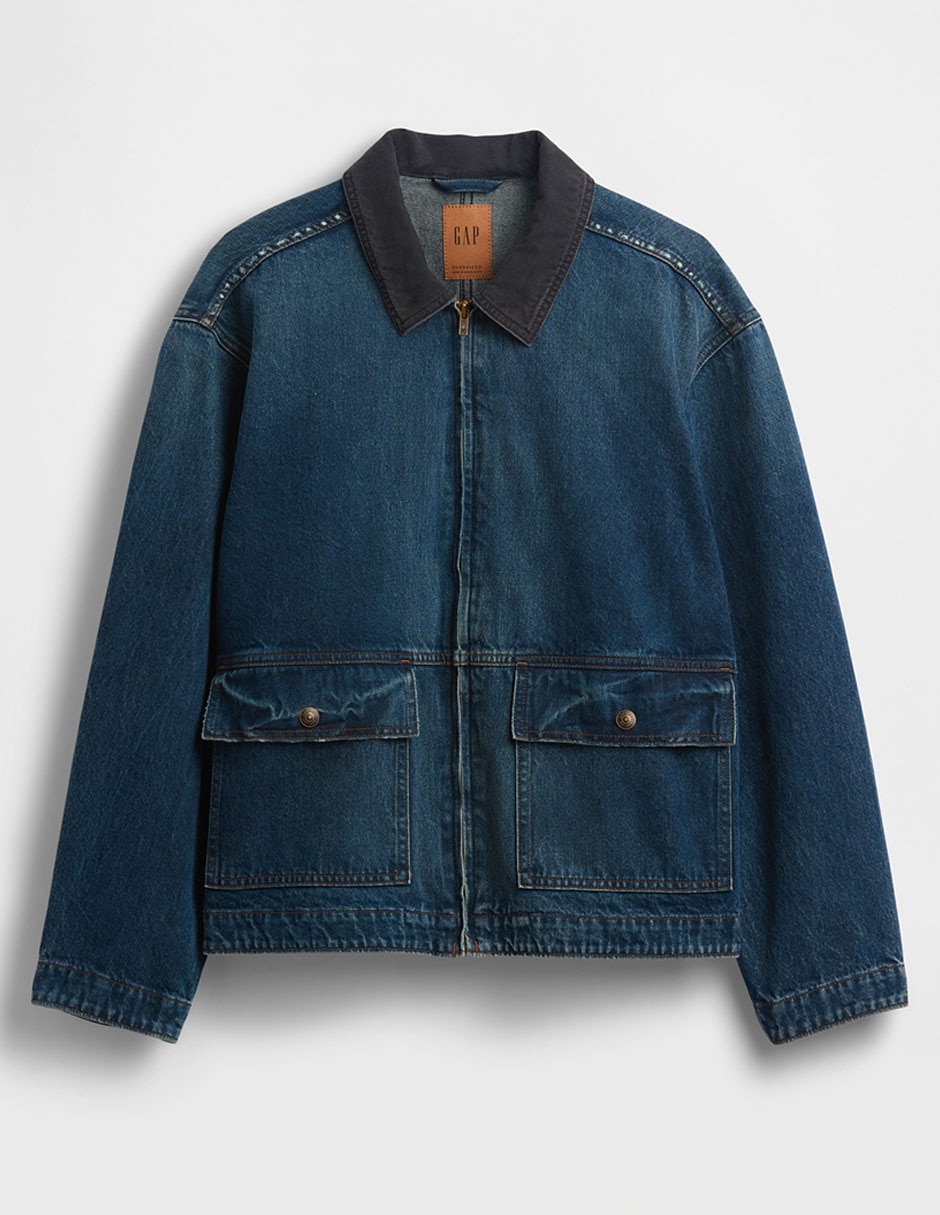 Chamarra denim de mezclilla para hombre 4
