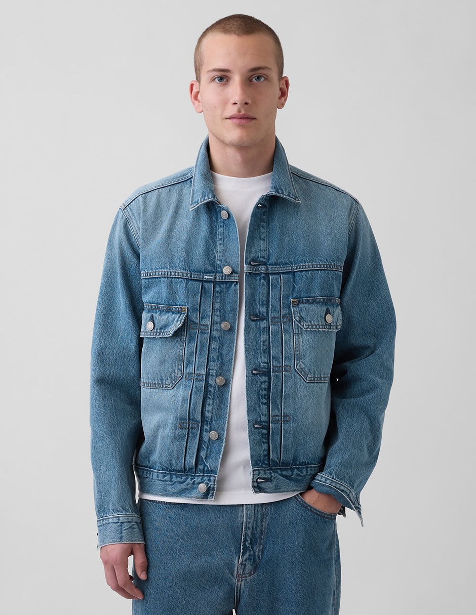 Chamarra casual con bolsillos para hombre