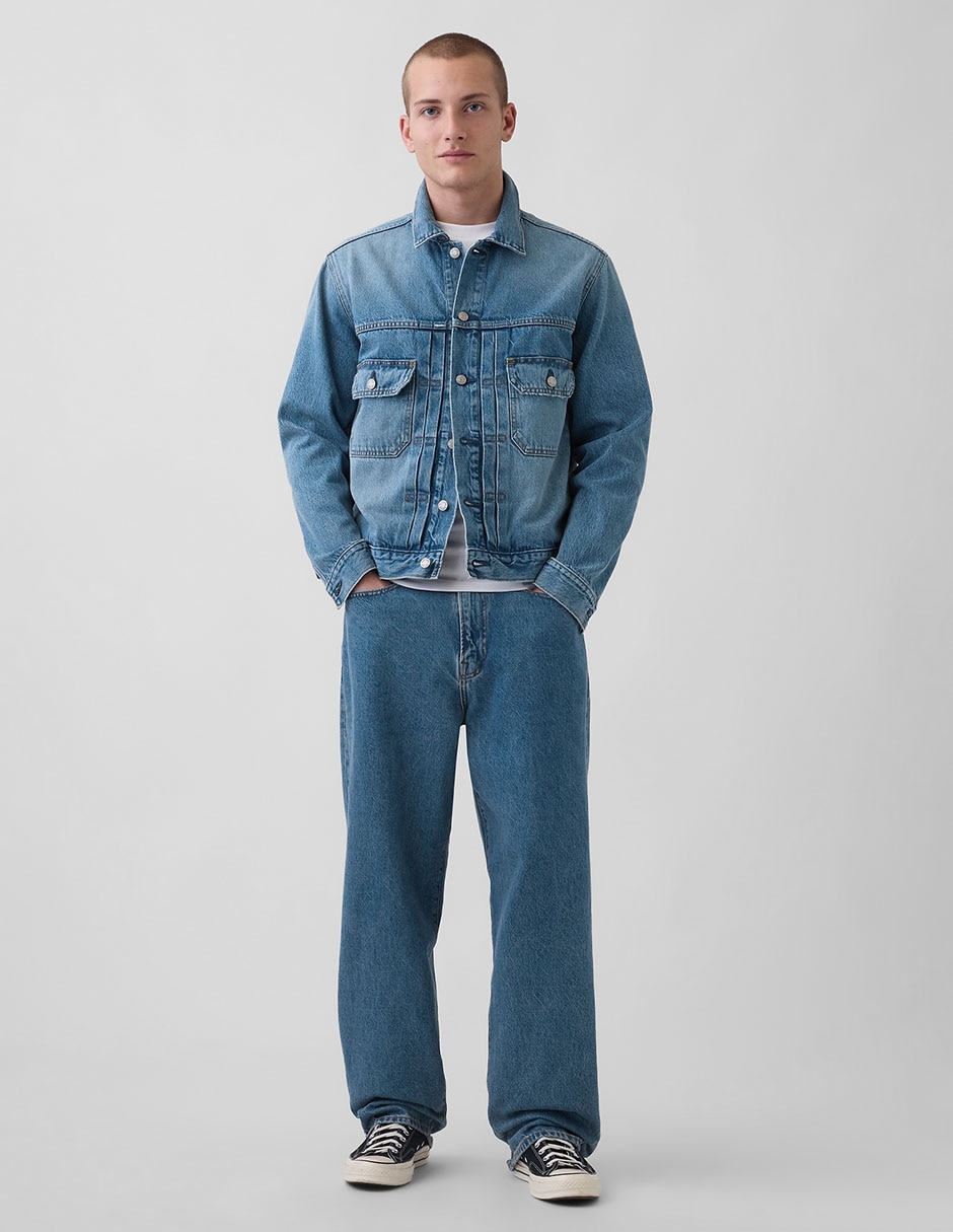 Chamarra casual con bolsillos para hombre 2
