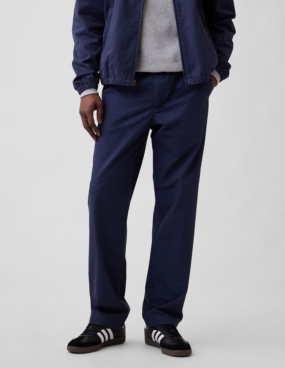 Pantalón casual chino straight de algodón para hombre 3