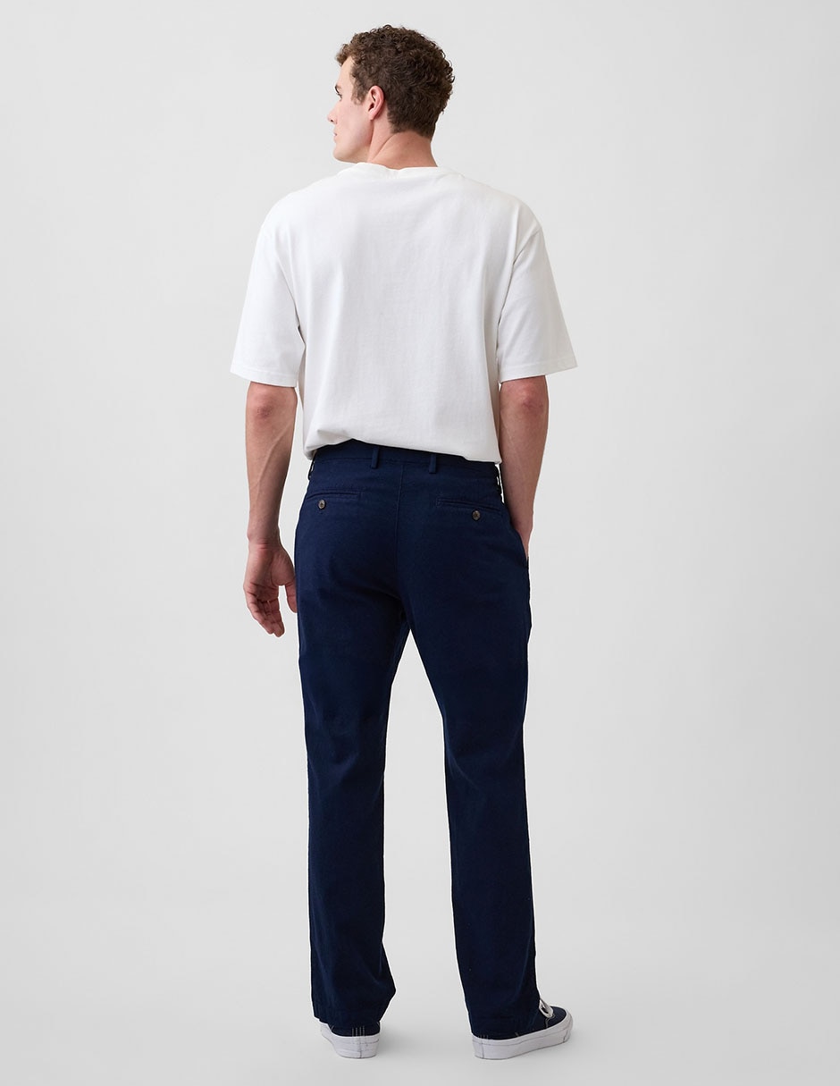 Pantalón straight de lino para hombre 2