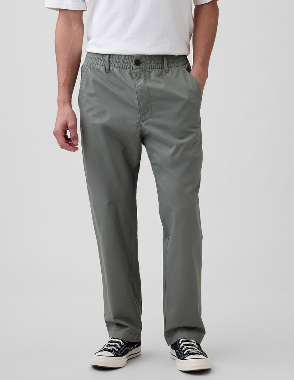 Pantalón casual chino straight de algodón para hombre Pantalón casual chino straight de algodón para hombre