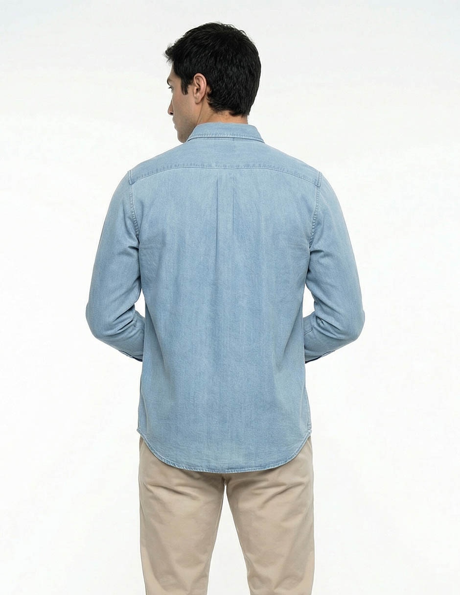 CAMISA GAP 883709 ALG, XCH, AZUL CLARO