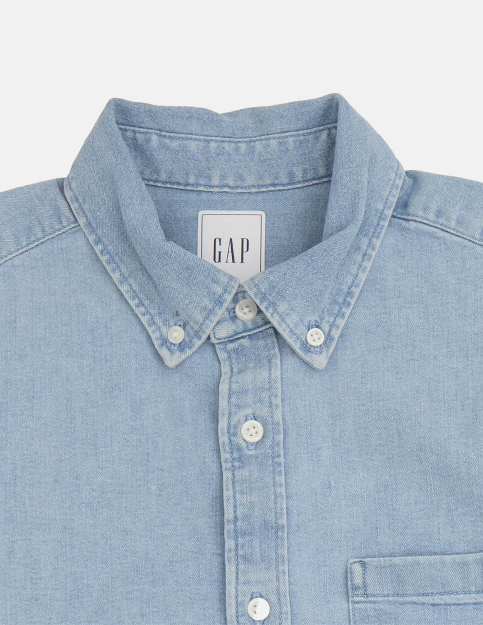 CAMISA GAP 883709 ALG, XCH, AZUL CLARO