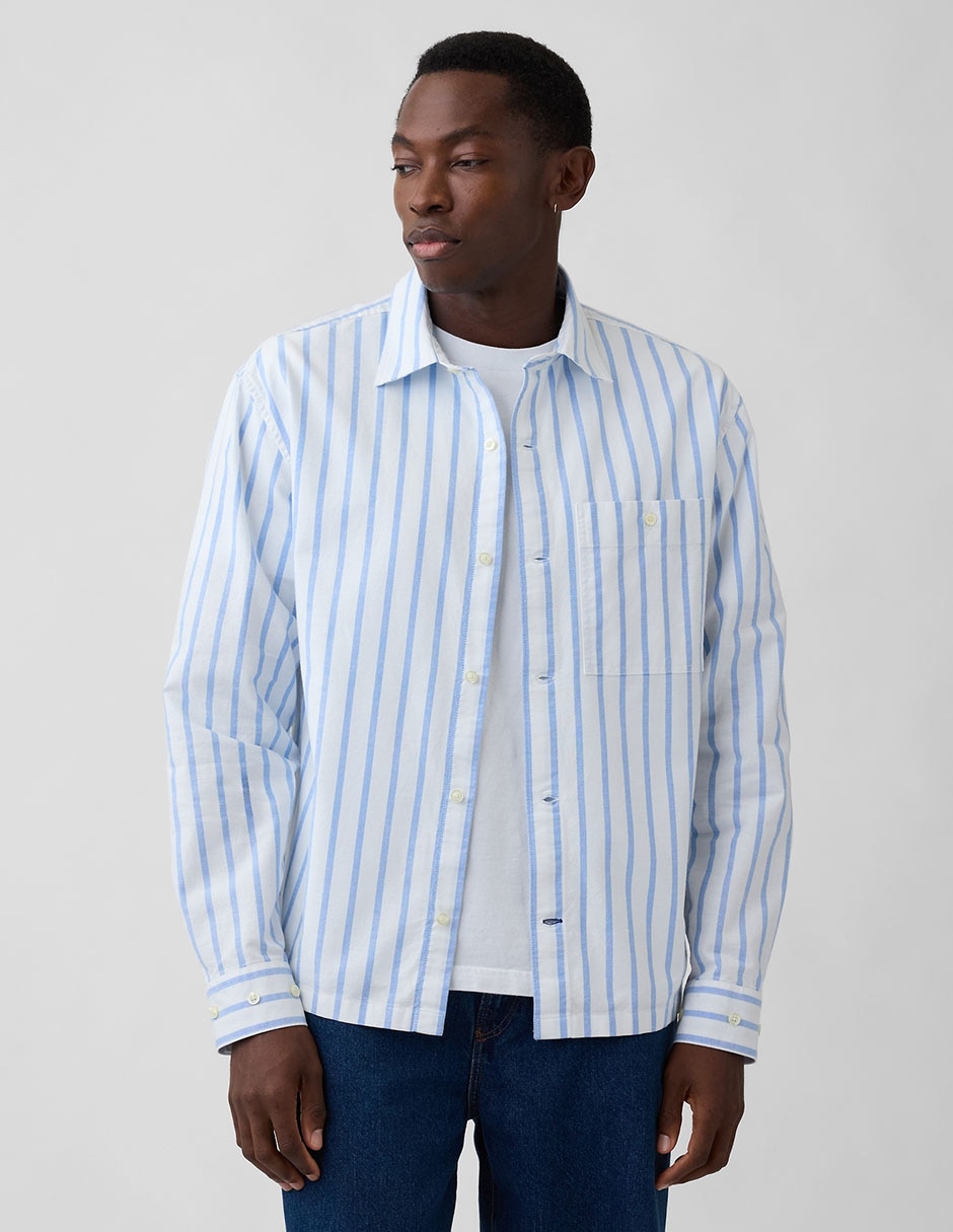 Camisa casual de algodón manga larga para hombre Camisa casual de algodón manga larga para hombre