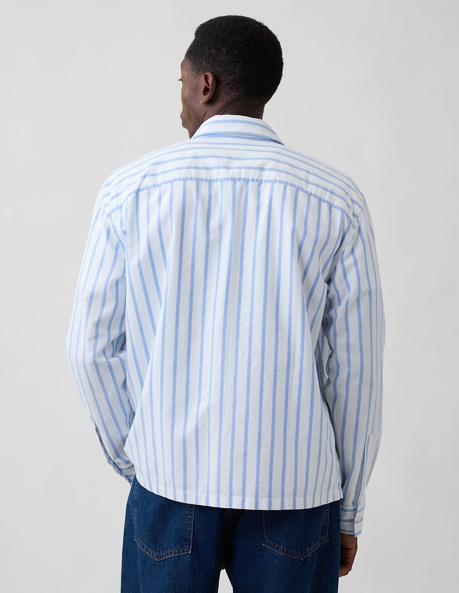 Camisa casual de algodón manga larga para hombre 2