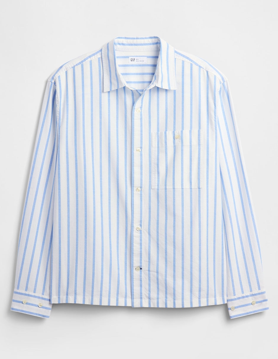 Camisa casual de algodón manga larga para hombre 5