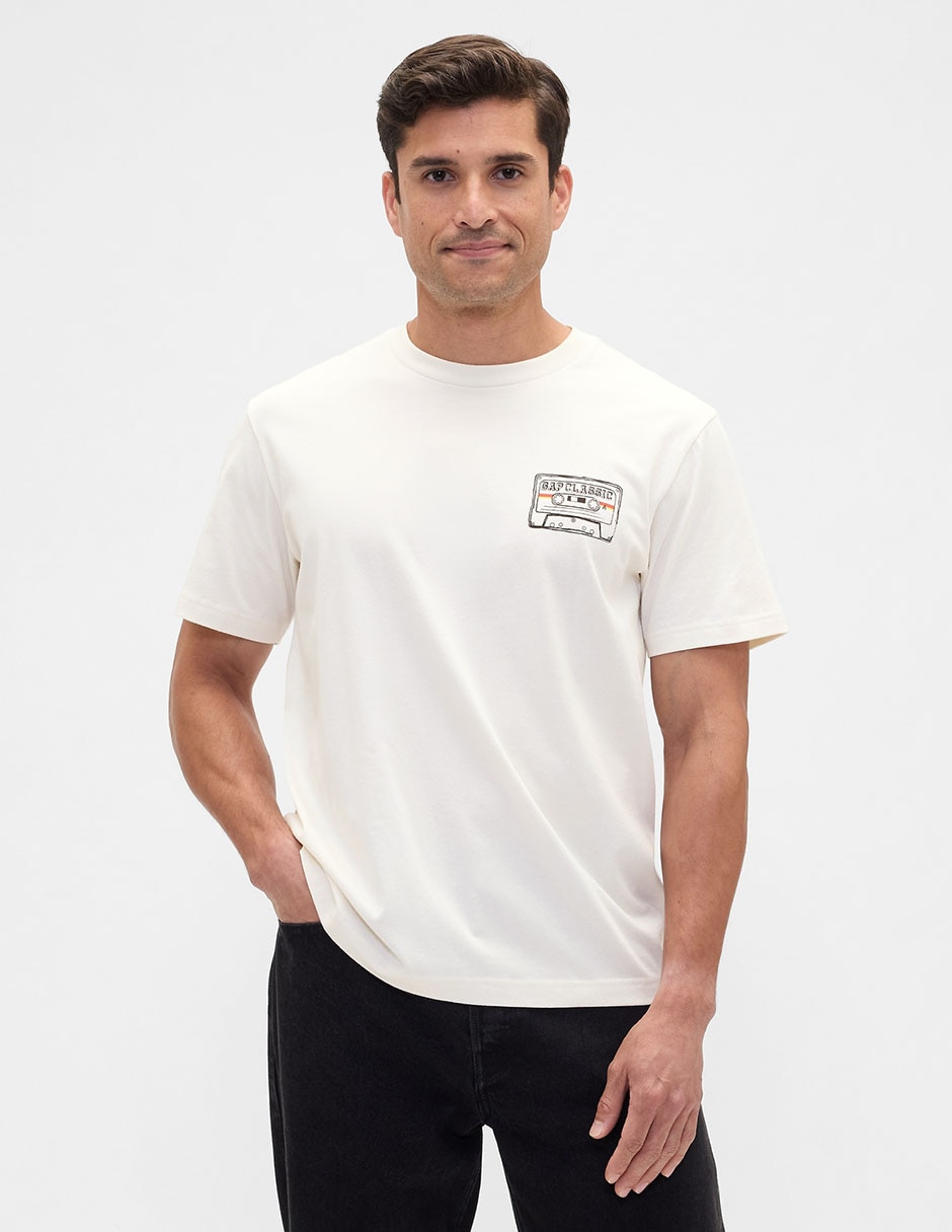 Playera cuello redondo para hombre