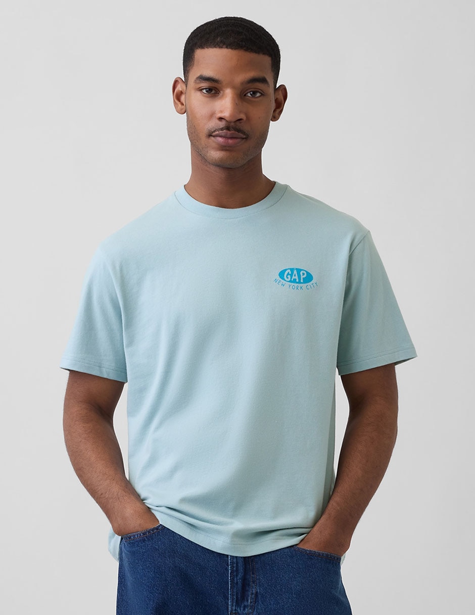Playera cuello redondo para hombre