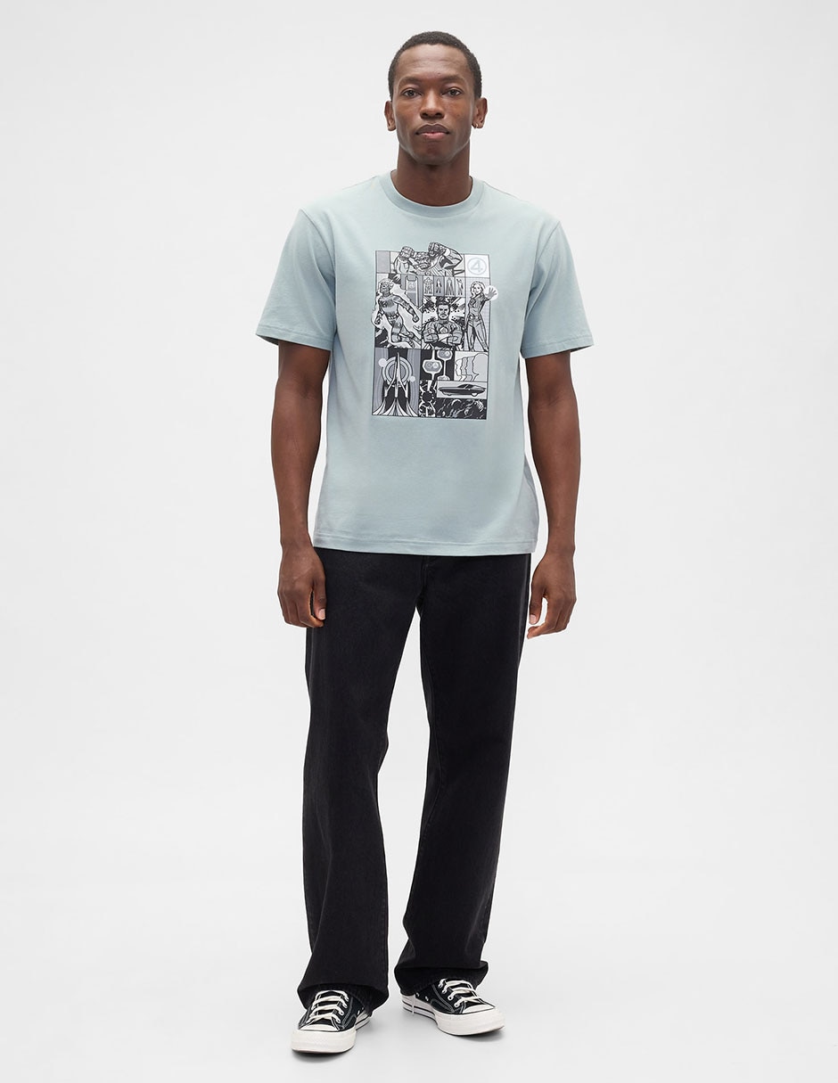 Playera Los 4 Fantásticos cuello redondo para hombre