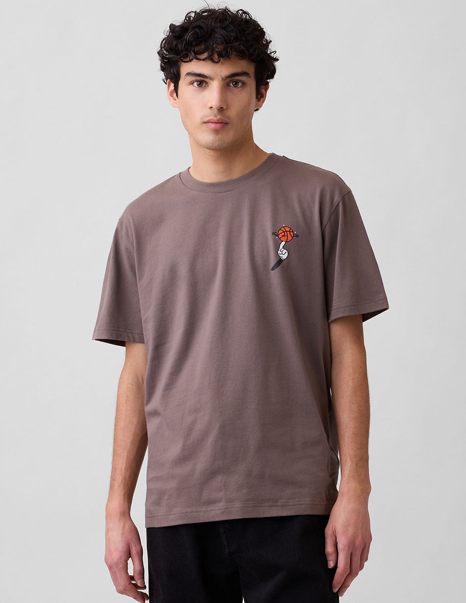 Playera cuello redondo para hombre