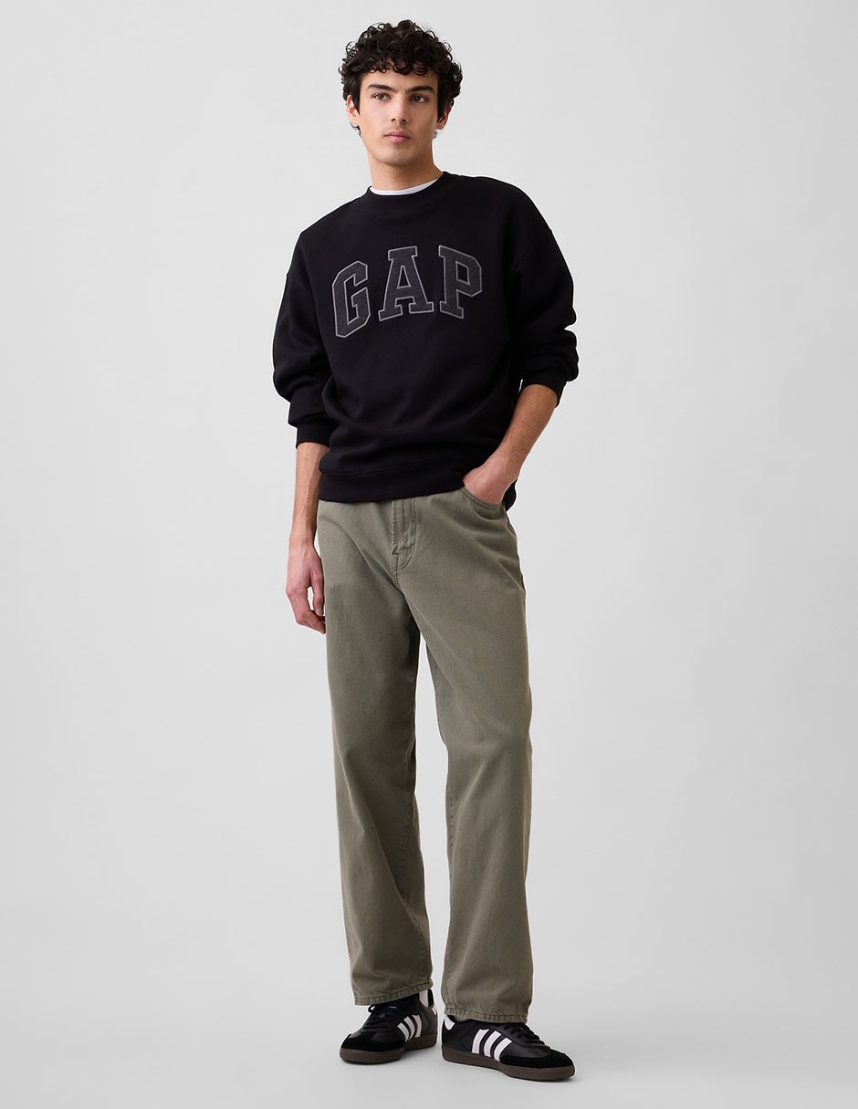 SUDADERA GAP 898181 POLAR FL, G, NEGRO
