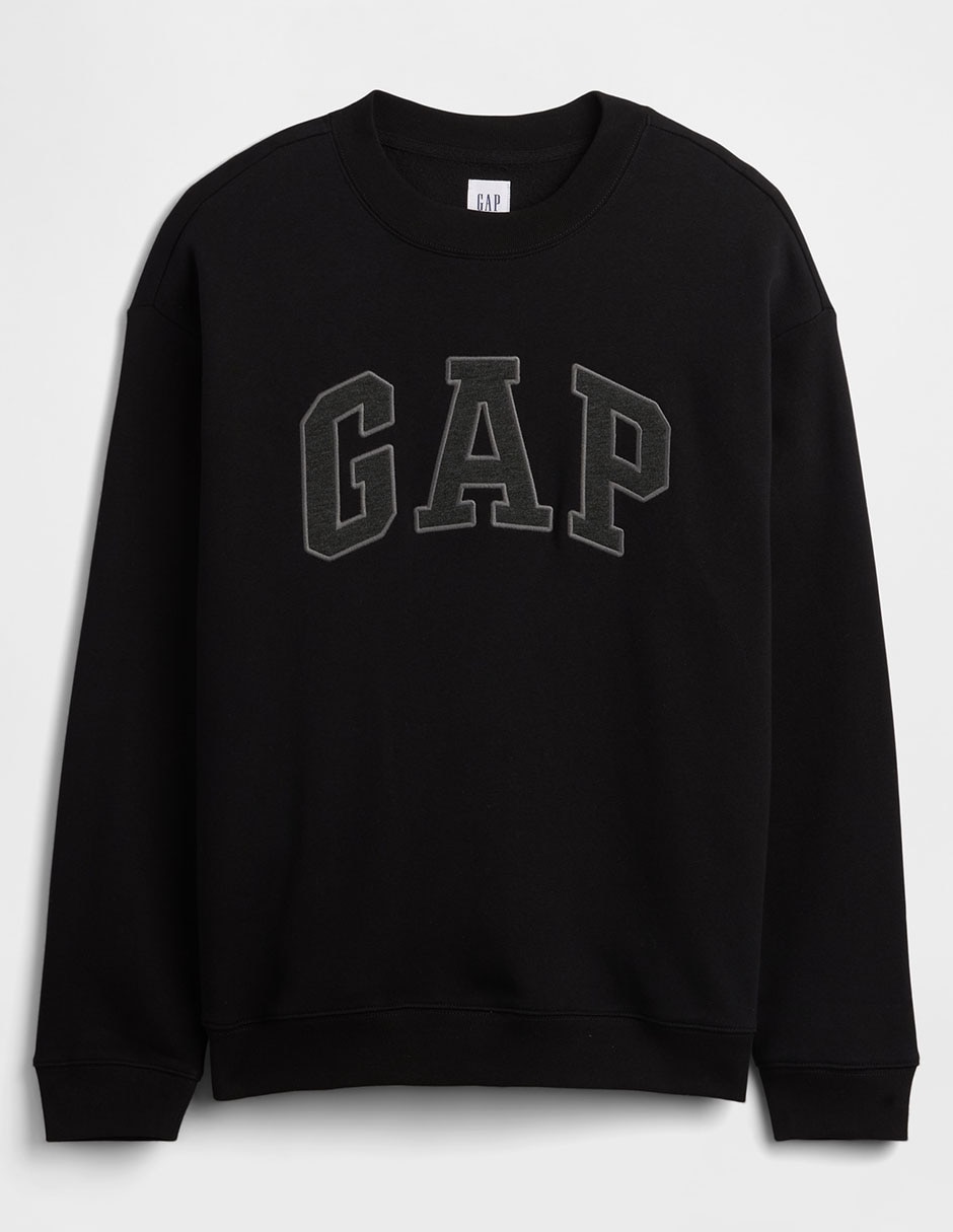 SUDADERA GAP 898181 POLAR FL, G, NEGRO