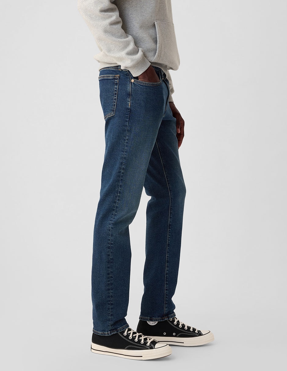 Jeans skinny deslavado para hombre 3