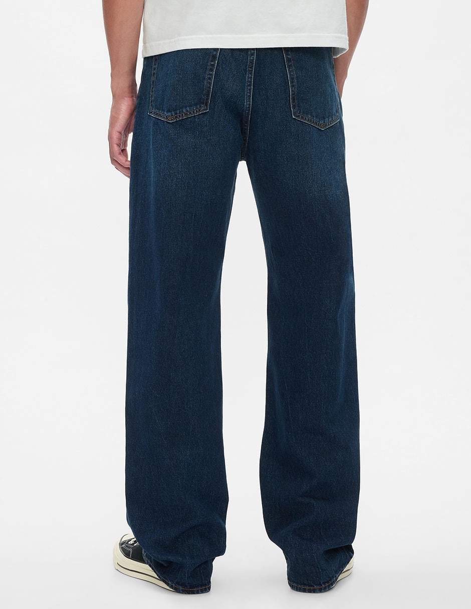 Jeans baggy deslavado para hombre 4