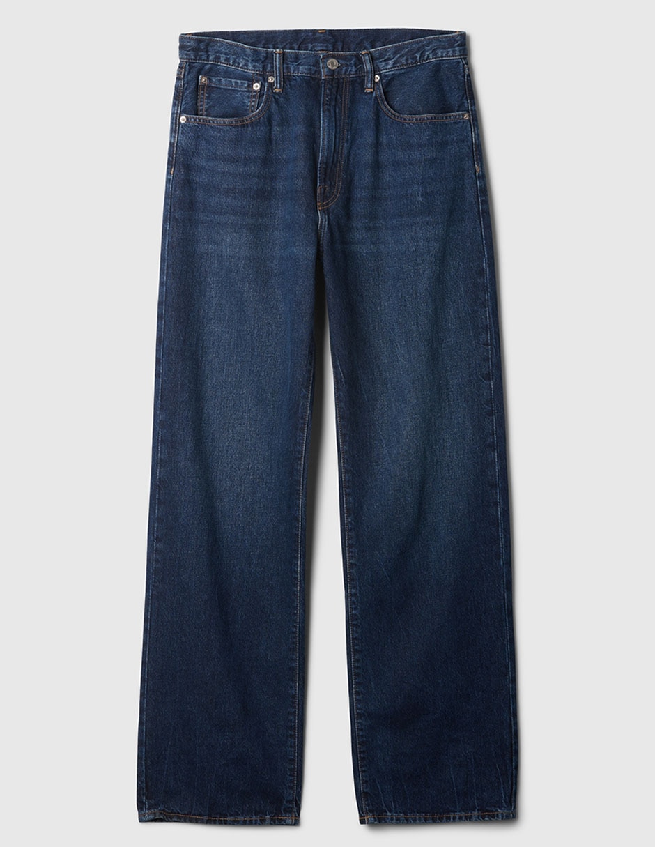 Jeans baggy deslavado para hombre 5