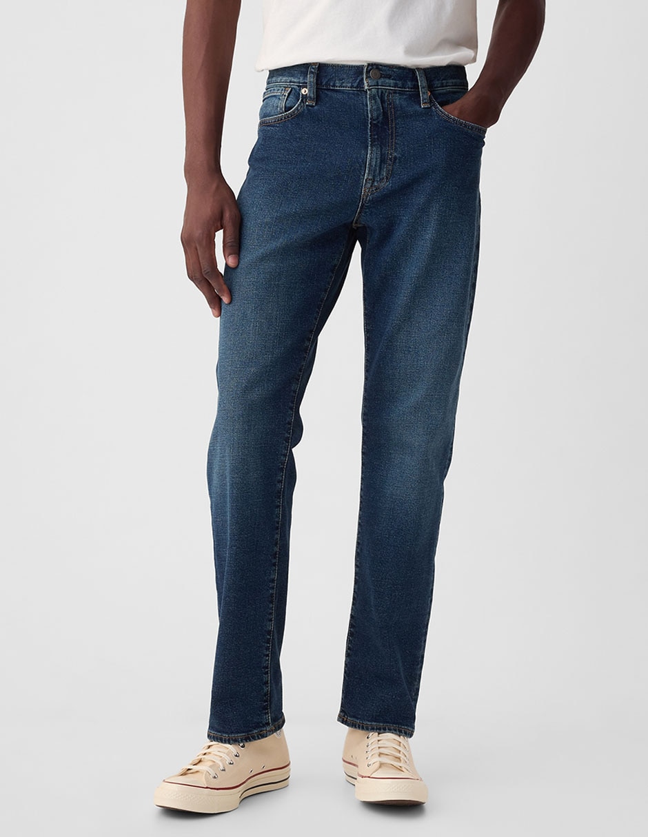 Jeans slim deslavado para hombre