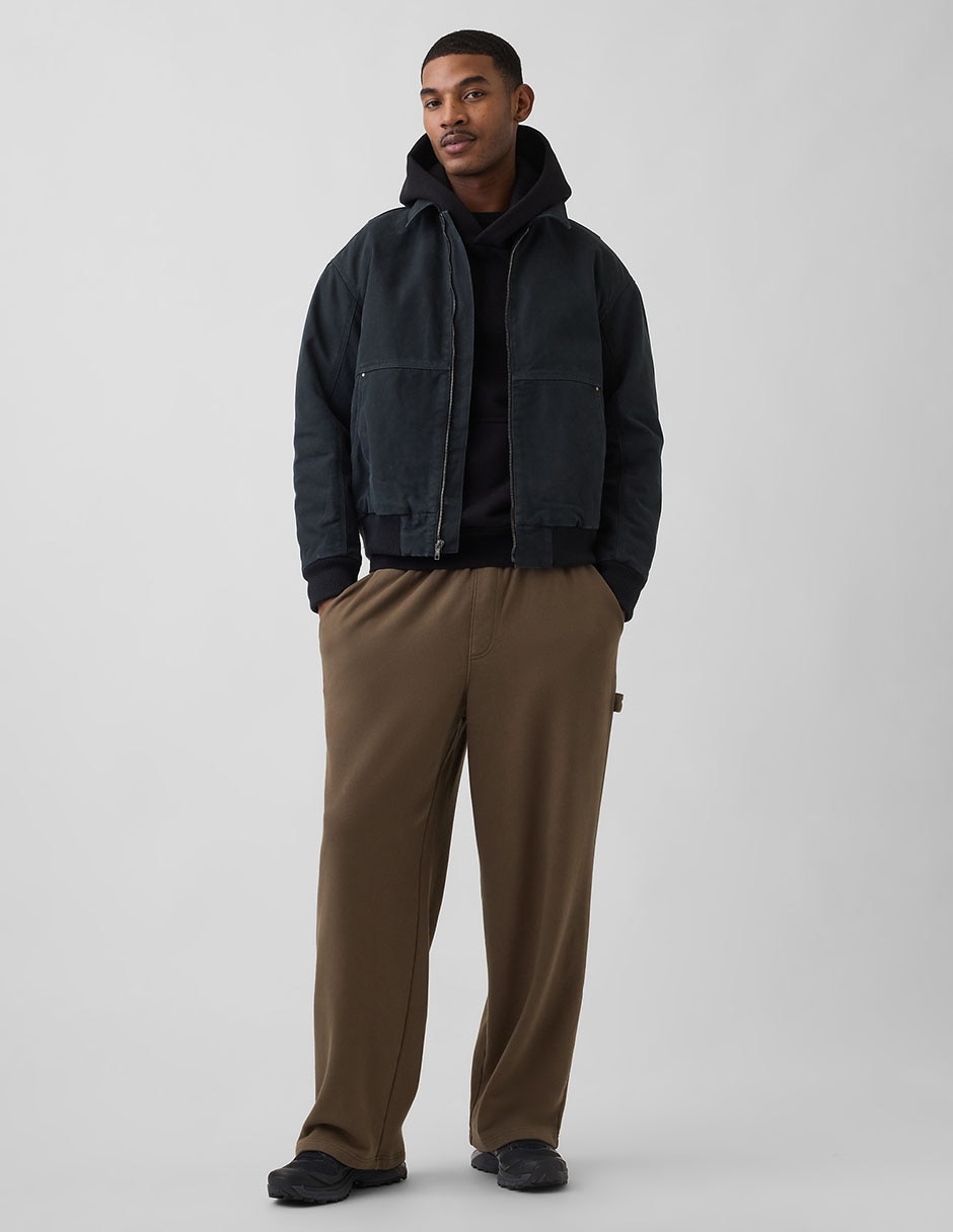 Pants straight con elástico para hombre 4