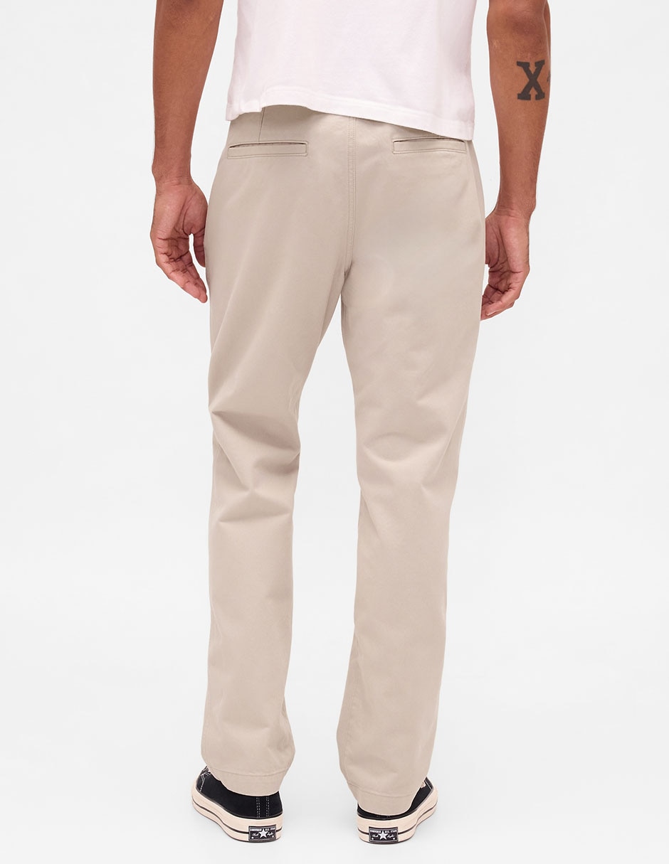 Pantalón casual straight de algodón para hombre 4