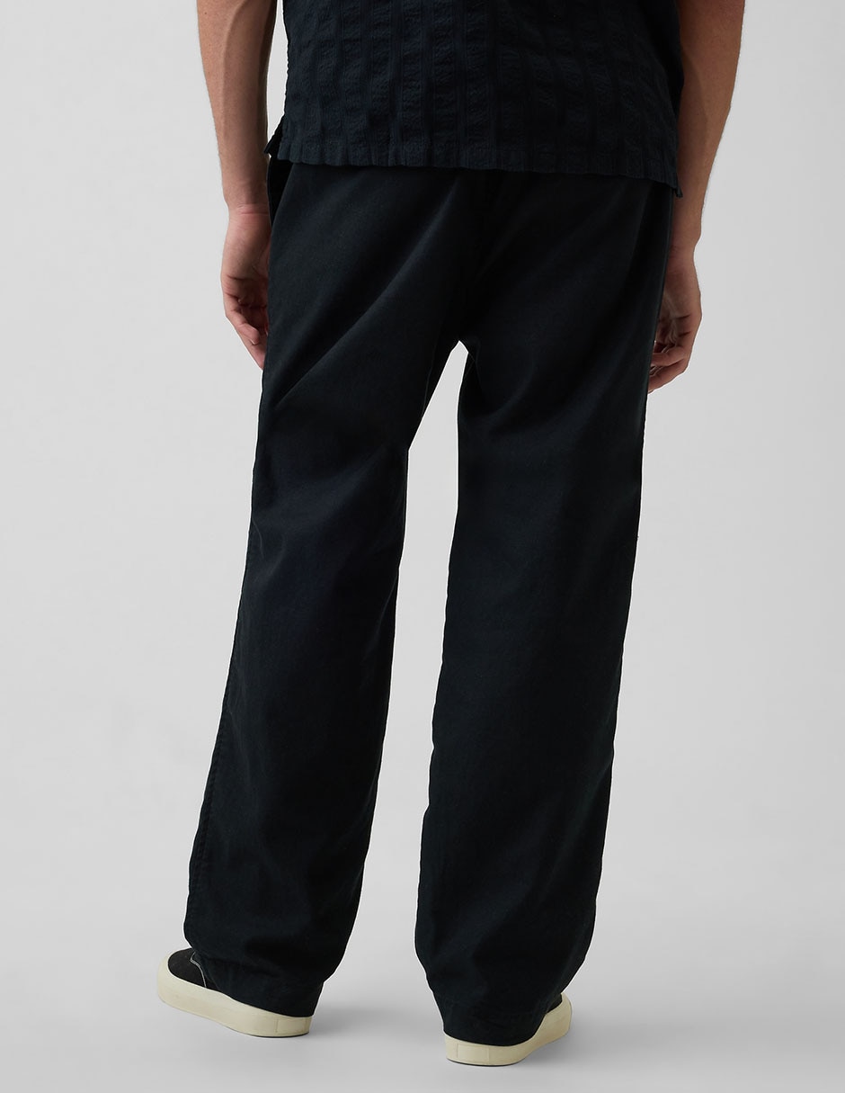 Pantalón straight de lino para hombre