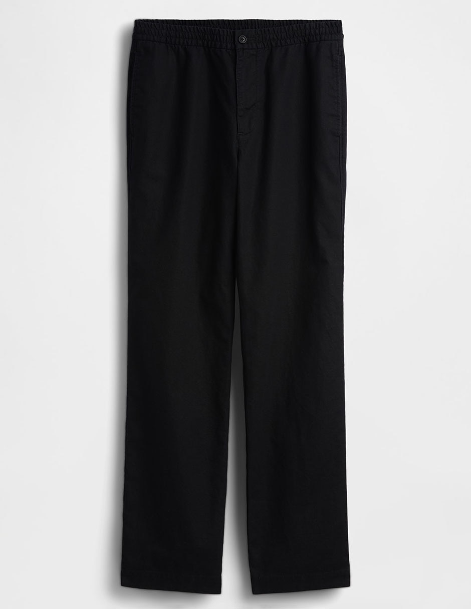 Pantalón straight de lino para hombre