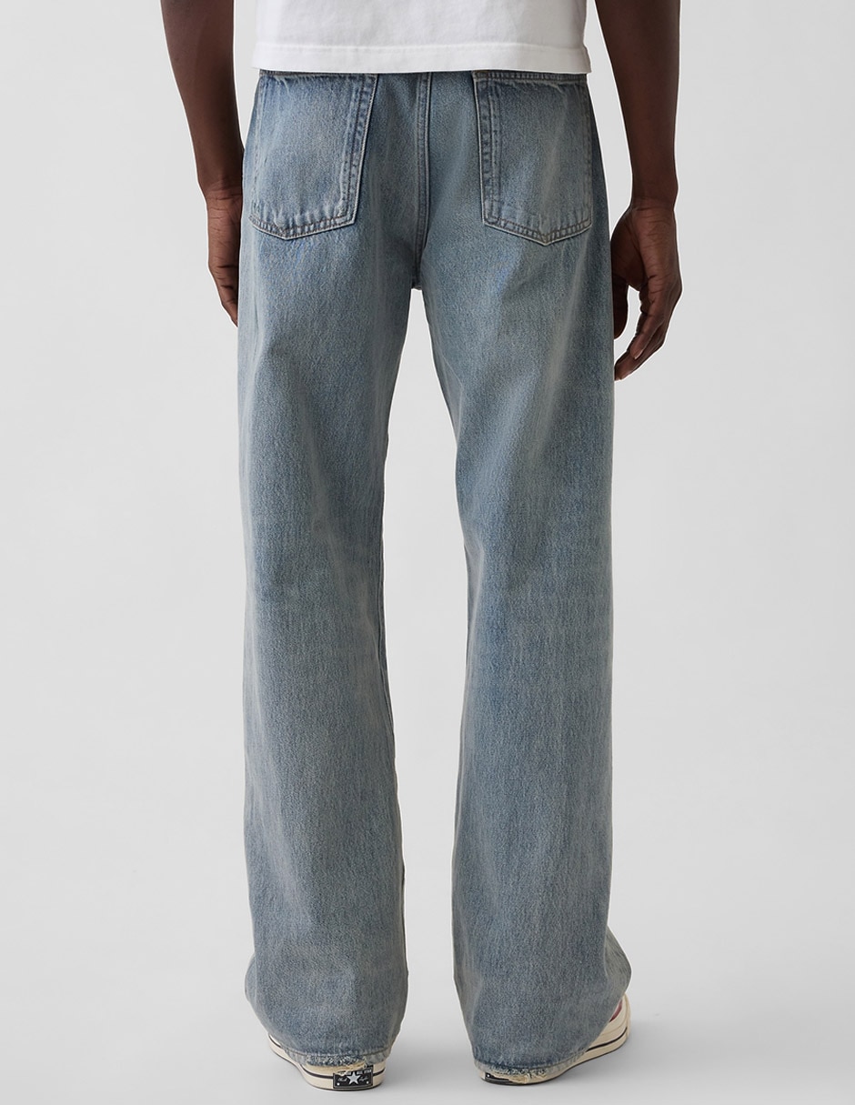 Jeans loose deslavado para hombre 4