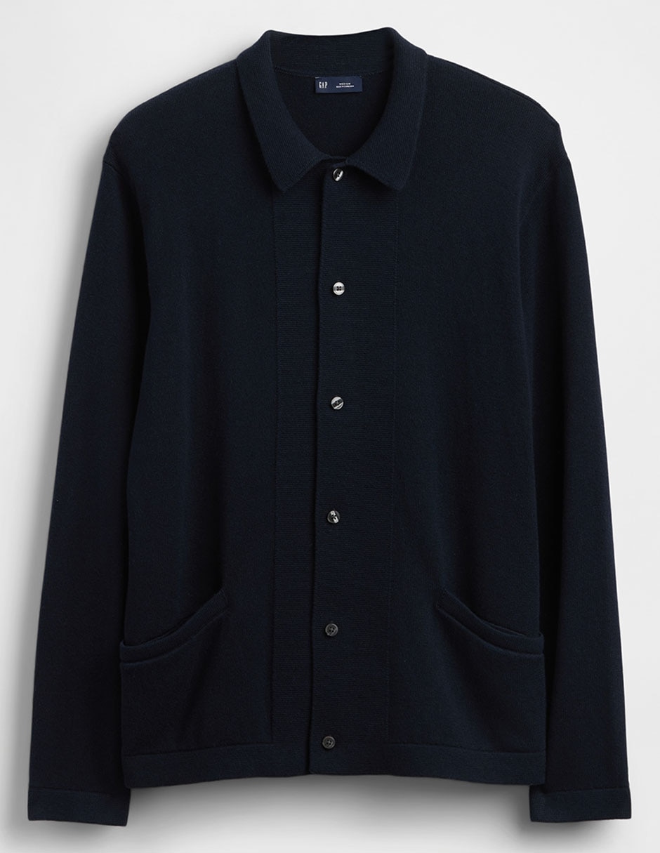 Suéter cuello camisero para hombre 5