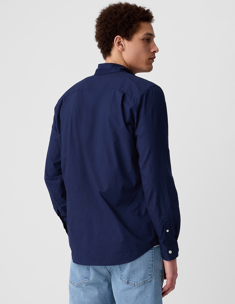 Camisa casual de algodón manga larga para hombre 2