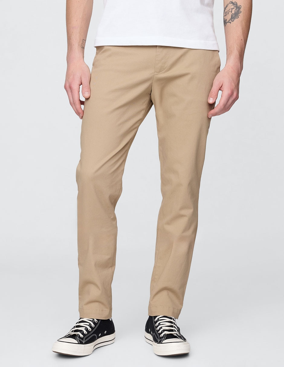 PANTALON GAP 440943 LISO, 32-30, KHAKI