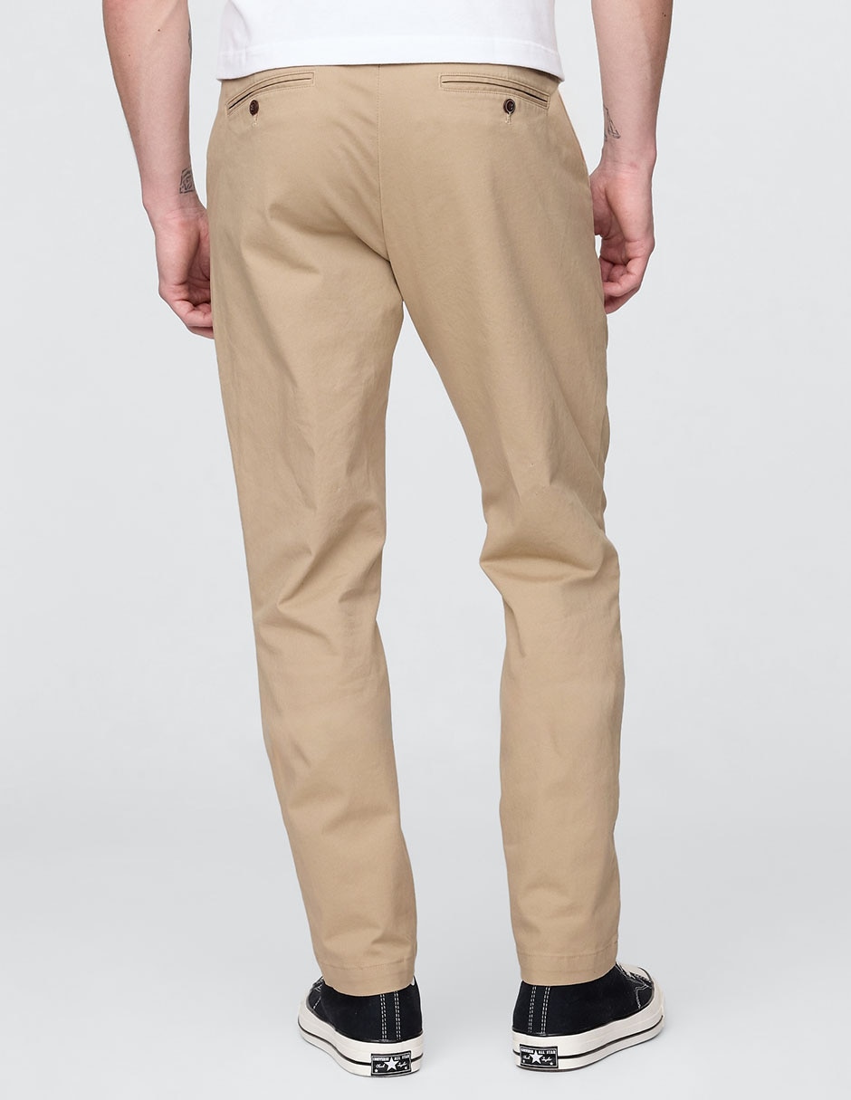PANTALON GAP 440943 LISO, 32-30, KHAKI