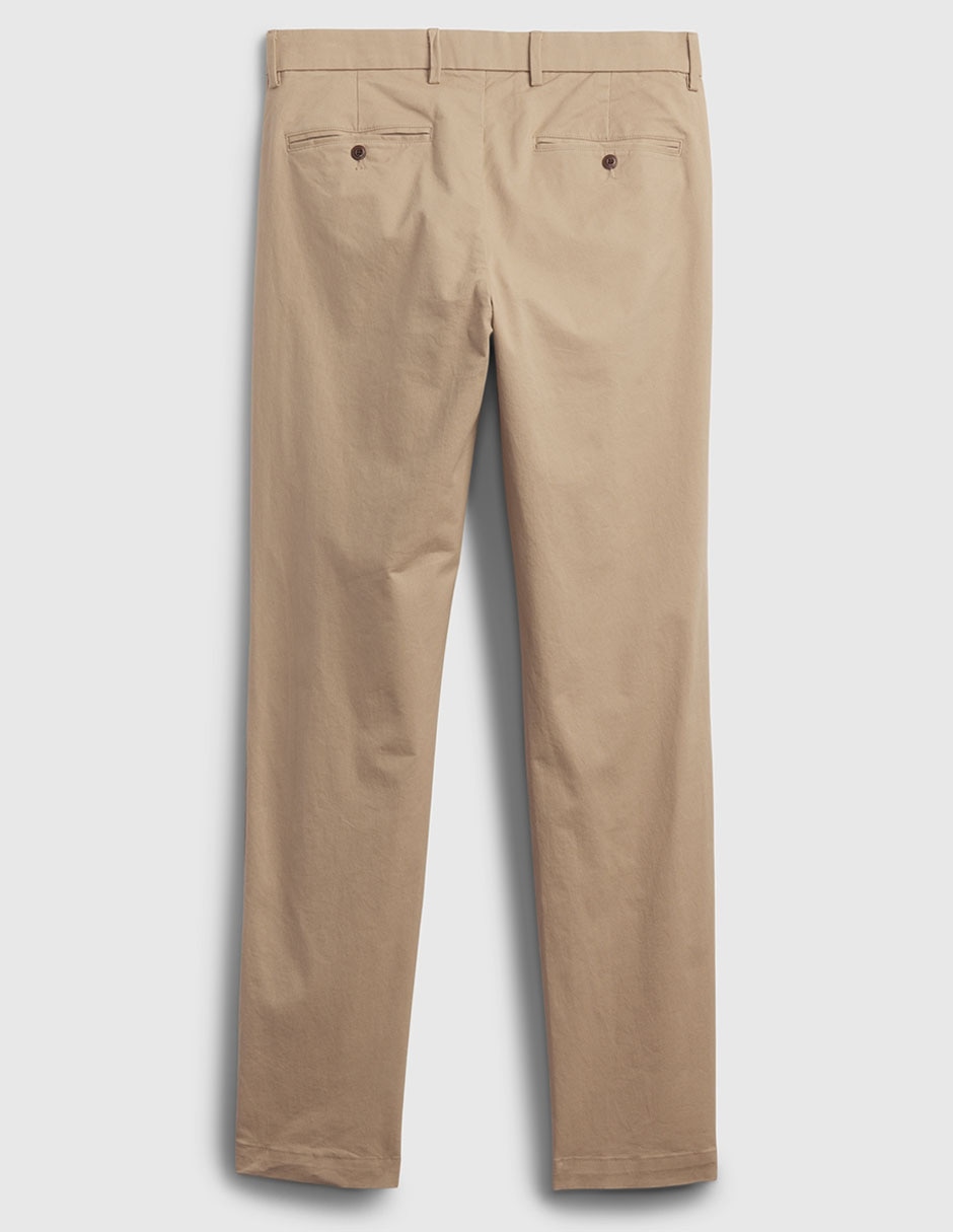 PANTALON GAP 440943 LISO, 32-30, KHAKI
