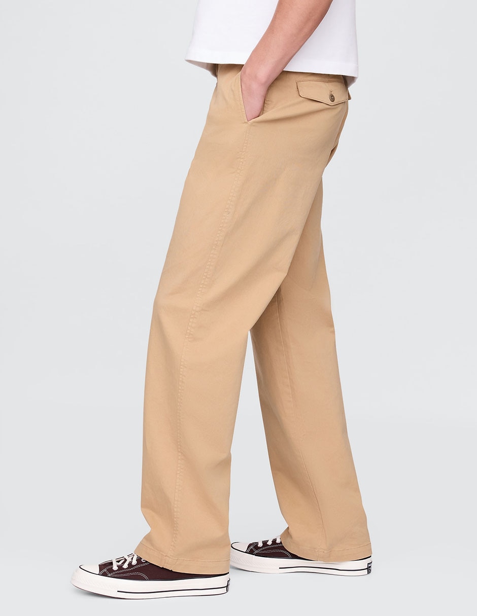 PANTALON GAP 598213 LISO R, 34-30, KHAKI