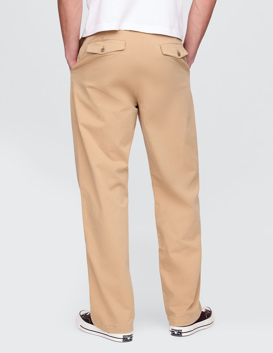 PANTALON GAP 598213 LISO R, 34-30, KHAKI