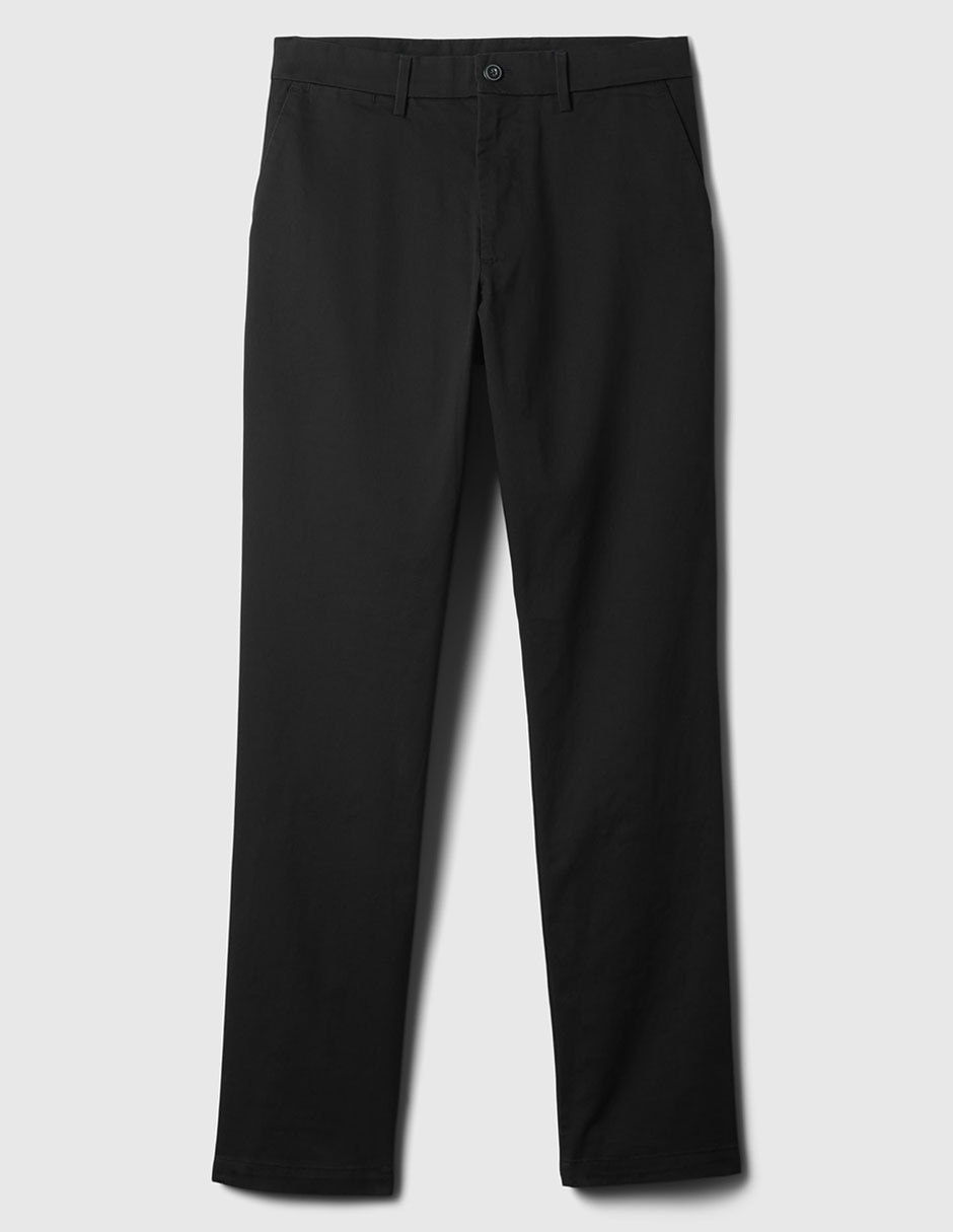 Pantalón recto de gabardina para hombre