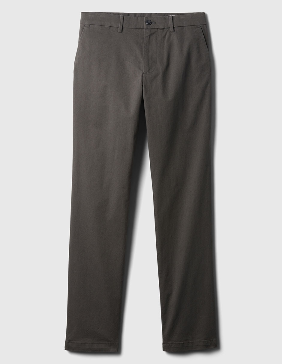 Pantalón recto de gabardina para hombre