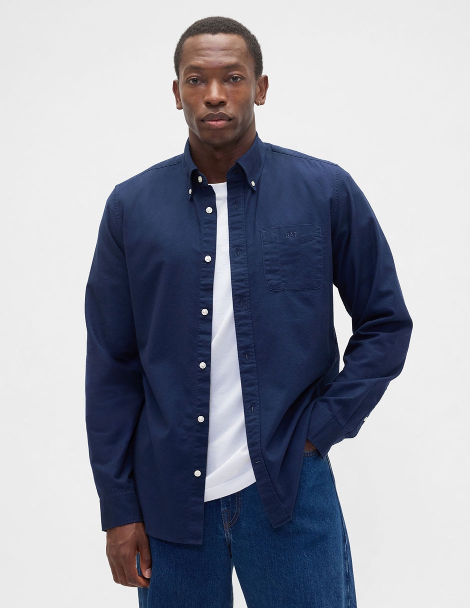 CAMISA GAP 787781 ALGOD, CH, AZUL MARINO