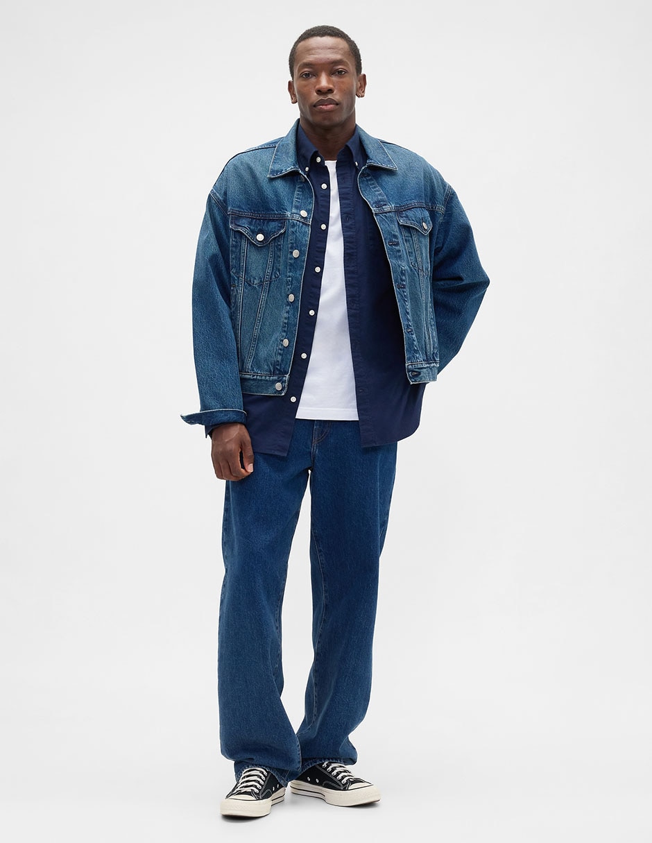 CAMISA GAP 787781 ALGOD, CH, AZUL MARINO